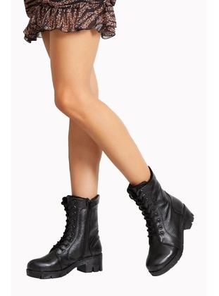 Black - Boot - Boots - Artı Artı Ayakkabı