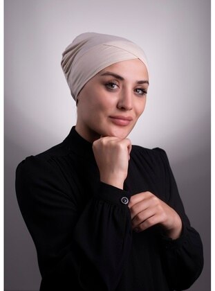 Beige - Hijab Accessories - Halven