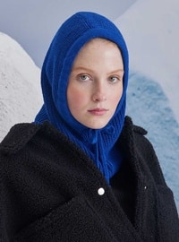 أزرق ملكي - حجابات جاهزة