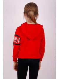 Red - Girls` Sweatshirt