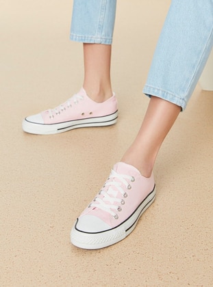 Pink - Sport - Linen - Sports Shoes - Siya Deri