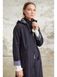 Navy Blue - Trench Coat