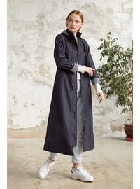 Navy Blue - Trench Coat