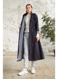 Navy Blue - Trench Coat