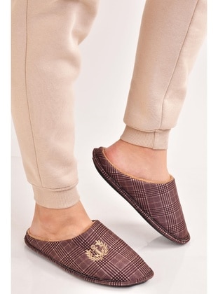 Brown - Slippers - Odesa Ayakkabı