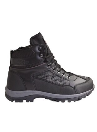 Men's Sheep Large Size Fall Sneaker Boots 45 46 47 Black