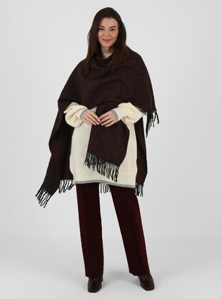 Red - Multi - Unlined - Poncho - GINA LOREN