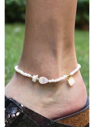 White - Anklet - Sose Moda