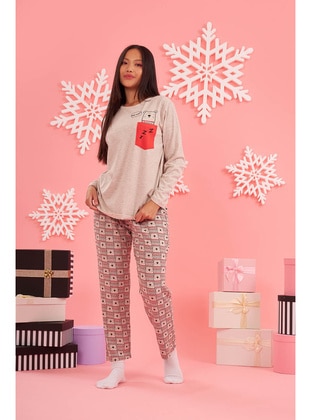 Loya Beige Pyjama Set