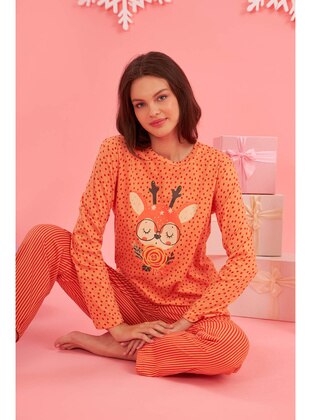 Orange - Pyjama Set - Loya