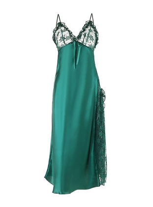Nbb Green Satin Fantasy Nightgown