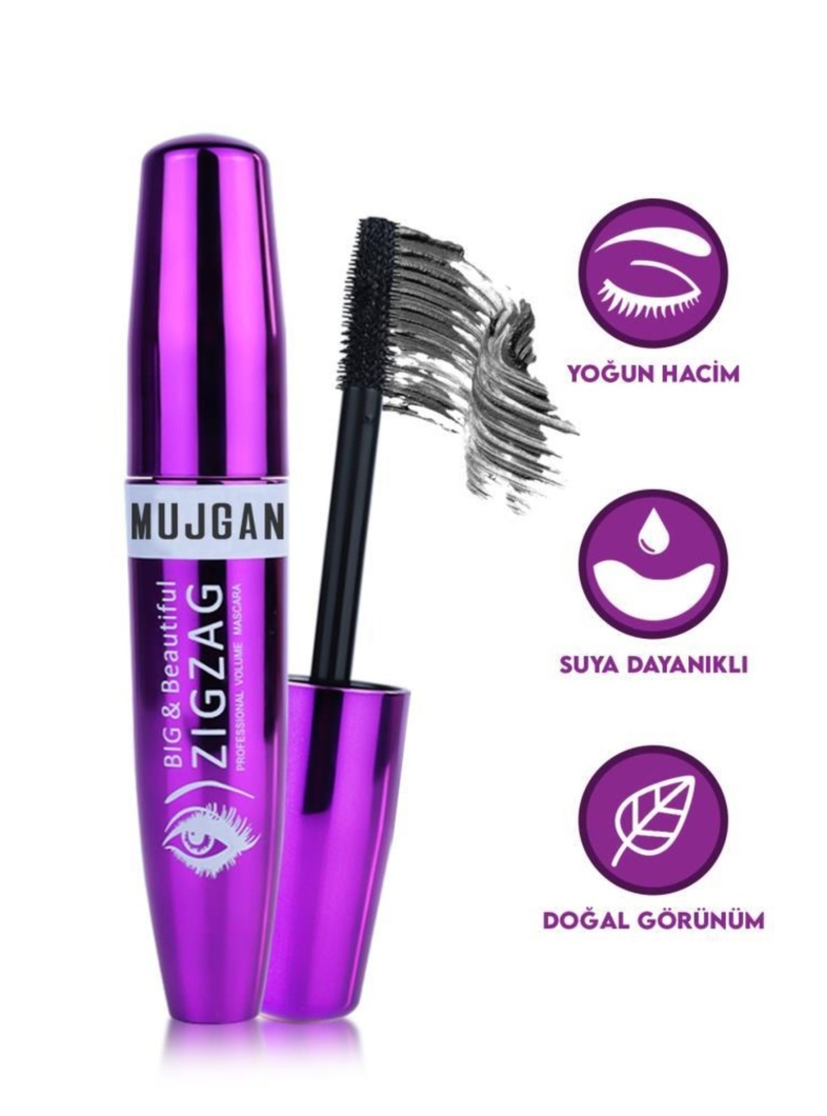 Big Beautiful Zigzag Volume Mascara İn Purple Packaging