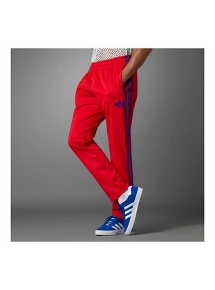 Red - Men`s Tracksuit Bottoms - Adidas