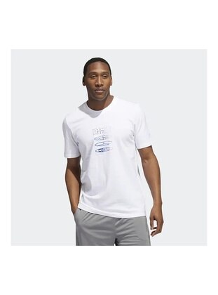 White - Men`s T-Shirts - Adidas