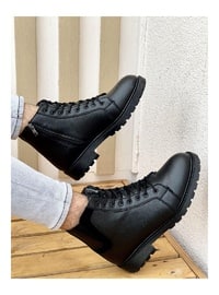 Black - Boot - Men Shoes - MUGGO AYAKKABI