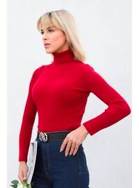 44500 Turtleneck Sweater Burgundy