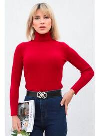 44500 Turtleneck Sweater Burgundy