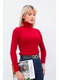 44500 Turtleneck Sweater Burgundy