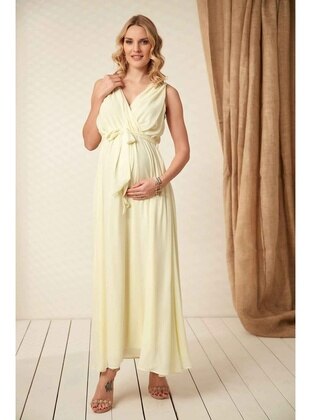 Yellow - Maternity Dress - Gör & Sin