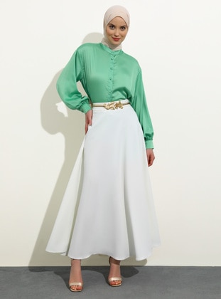 Off White - Unlined - Skirt - Refka