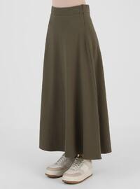 Plain Skirt Khaki