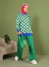 Dark green - Multi - Unlined - Knit Cardigan