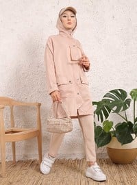 Stone color - Unlined - - Trench Coat