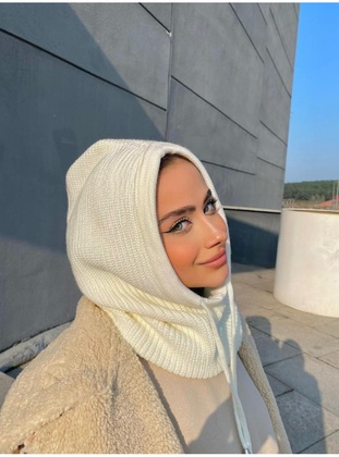Trıcot Hijab Ecru