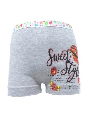 Grey - Kids Underwear - Flora