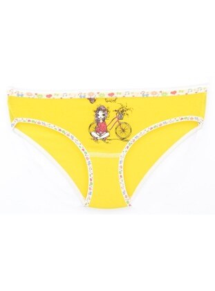 Yellow - Kids Underwear - Flora
