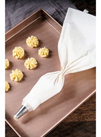 7-Piece Washable Cloth Piping Bag And Styler Holder Set | Whipped Cream-Beige Decorative Set