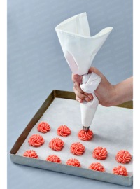 7-Piece Washable Cloth Piping Bag And Styler Holder Set | Whipped Cream-Beige Decorative Set