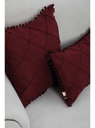 Burgundy - Throw Pillow Covers - Aisha`s Design
