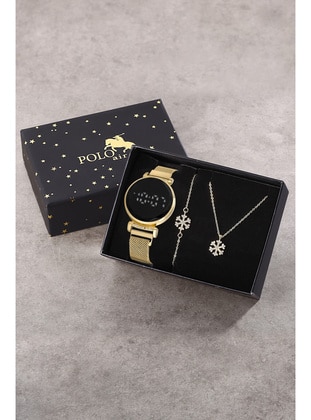 Polo Air Women'S Watch Snowflake Bracelet And Necklace Box Set
