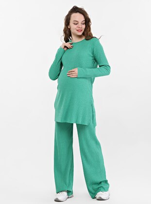 Green - Maternity Pyjamas - Ladymina Pijama