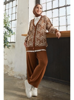 InStyle Brown Knit Suits