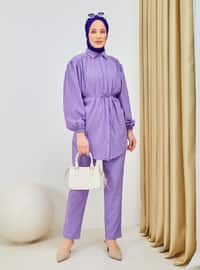 Point Collar - Lilac - Unlined - Point Collar - Suit