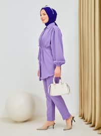 Point Collar - Lilac - Unlined - Point Collar - Suit