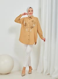 Biscuit - Printed - Point Collar - Tunic