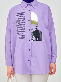 Embroidered & Embellished Tunic Lilac