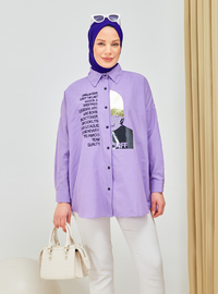 Embroidered & Embellished Tunic Lilac