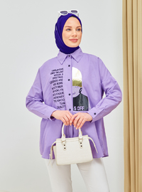 Embroidered & Embellished Tunic Lilac