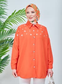 Orange - Point Collar - Tunic