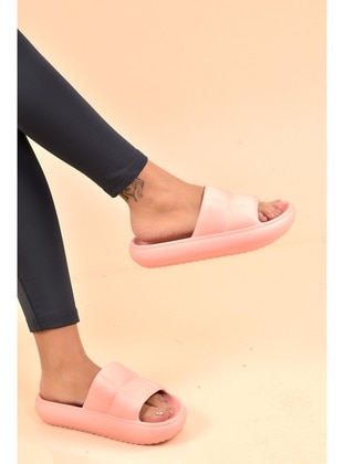 Pink - Sandal - Slippers - Odesa Ayakkabı