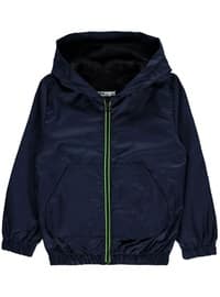 Navy Blue - Boys` Raincoat