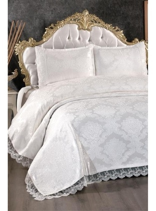Cream - Bed Spread - Dowry World
