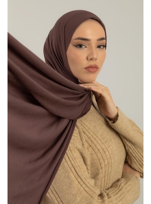 Brown - Shawl - Silk Home