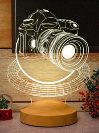 Photo Camera Acrylic Led Lamp as Photographer Gift, 3D Illusion Lamp Night Light for Photography Lover, Desk Lamp, Table Lamp