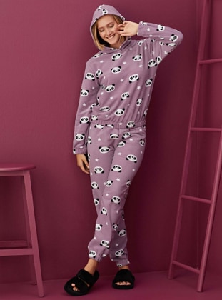 Purple -  - Multi - Pyjama Set - Tampap