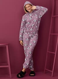 Purple - - Multi - Pyjama Set